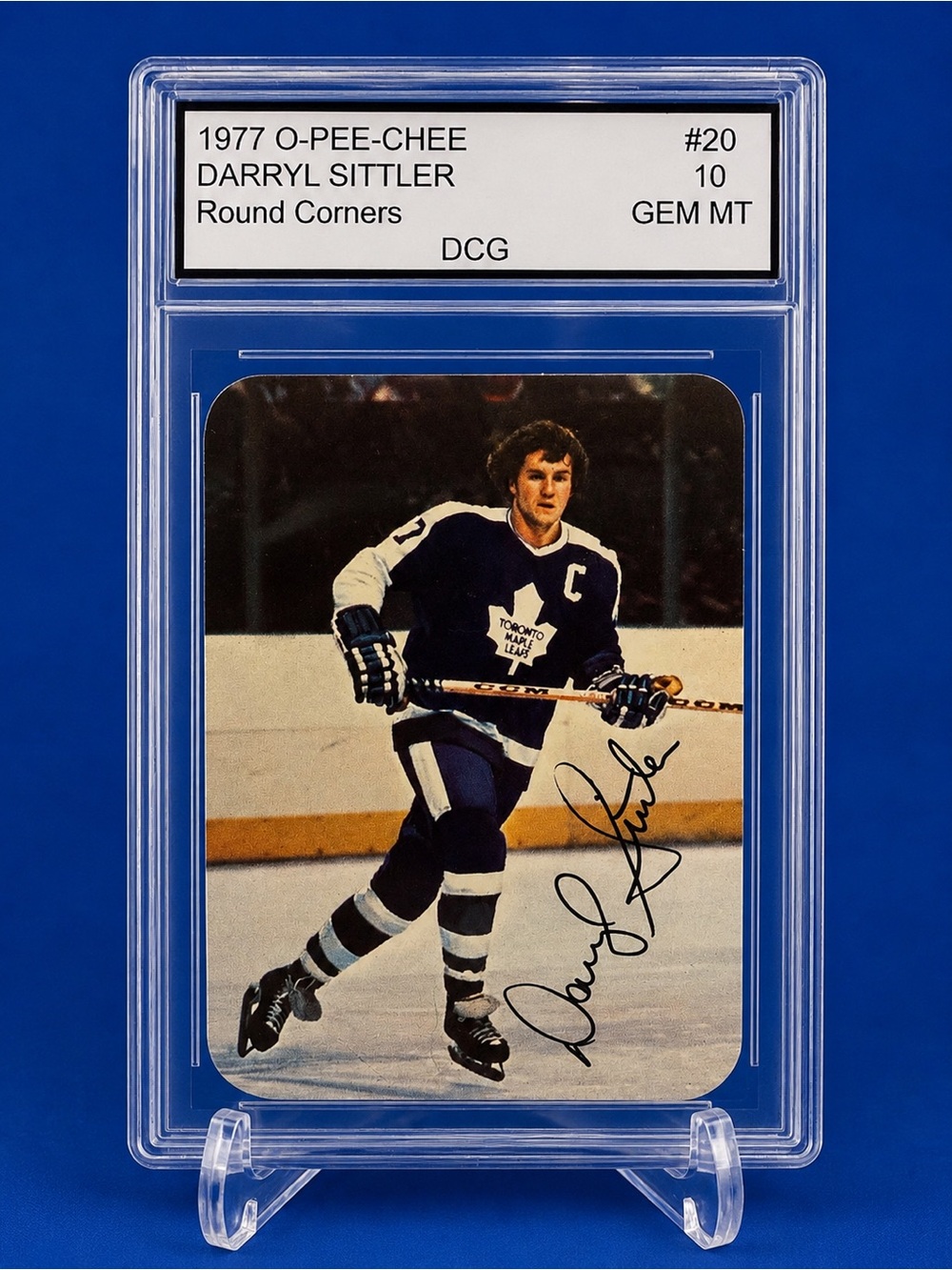 1977 Darryl Sittler Hockey Card — Toronto Maple Leafs